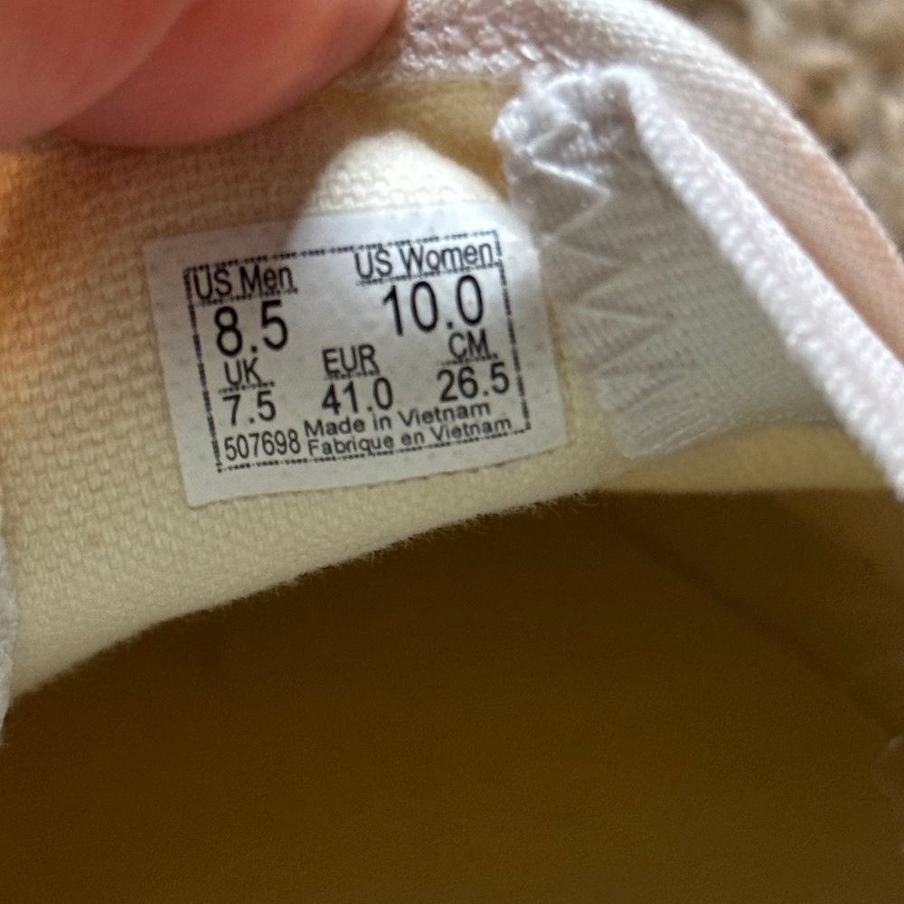 Vans White and Yellow Slip-On Shoes - Picture 3 of 4